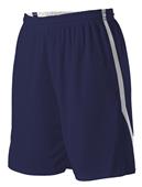 Reversible Basketball Shorts, Girls 8" (GS,GM - Navy), (GM,GL - Forest)