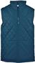 Padded Quilted Sleeveless Vest, Youth (YM,YL - Navy,Red,Royal)