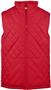 Padded Quilted Sleeveless Vest, Youth (YM,YL - Navy,Red,Royal)