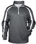 1/4 Zip Pullover Jacket, Adult (AS- Carbon Heather) Loose Fit CAHT/WH - CARBON HEATHER/WHITE Primary