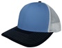 EPS101 Twill Mesh Adjustable SnapBack Baseball Trucker Caps COLUMBIA BLUE/WHITE/NAVY Primary