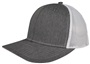 Low Profile Trucker Cap, Snap Back, Mesh Back, Twill Front, EPS115 CHARCOAL/WHITE (SPLIT) Primary