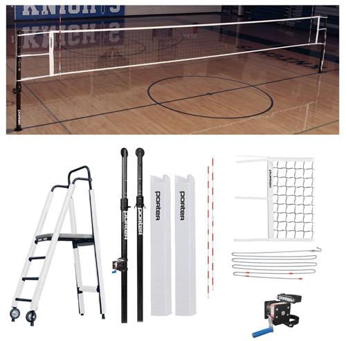 Porter Powr Carbon II Competition Plus Volleyball Package 3" Diameter. Free shipping.  Some exclusions apply.