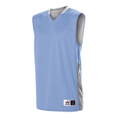 Alleson Adult Single Ply Reversible Jersey 589RSP Outside: SKY BLUE, Inside: WHITE Primary