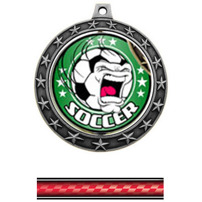 FIERCE INSERT/SILVER MEDAL/VICTORY RED NECK RIBBON