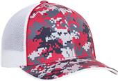 Pacific Headwear Digi Camo Trucker Flexfit Baseball Cap