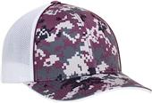 Pacific Headwear Digi Camo Trucker Flexfit Baseball Cap