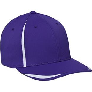 Wholesale Bulk Blank Fitted Flat Bill Hats, Retro Fitted Cap (7 3/8 - 7 3/4) - Decky RP1