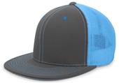 Pacific Headwear Adult 4D5 Trucker Pacflex Cap (Graphite or  Black)