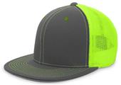 Pacific Headwear Adult 4D5 Trucker Pacflex Cap (Graphite or  Black)