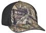 Pacific Headwear Adult Camo Flexfit Trucker Cap (SM-Med - Orange or White), (L-XL - White)