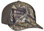 Pacific Headwear Adult Camo Flexfit Trucker Cap (SM-Med - Orange or White), (L-XL - White)