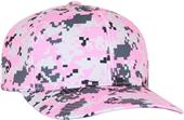 Adult Digi Camo Flexfit Cap (L-XL -Pink), (AXS -Red,Gold,Snow,Royal,Purple,Sky,Navy)      