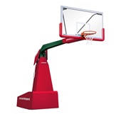 Porter 1835 Competition Manual Portable Basketball Backstop Dark Green Frame