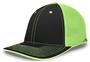 Pacific Headwear Adult (AXS or AS/AM - White/Kelly) 404M Trucker PacFlex Baseball Caps