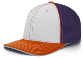 Pacific Headwear Adult (AXS or AS/AM - White/Kelly) 404M Trucker PacFlex Baseball Caps