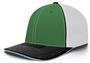 Pacific Headwear Adult (AXS or AS/AM - White/Kelly) 404M Trucker PacFlex Baseball Caps