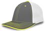 Pacific Headwear Adult (AXS or AS/AM - White/Kelly) 404M Trucker PacFlex Baseball Caps