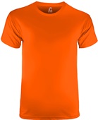 Lightweight, Pre-Shrunk 60% Cotton/ 40% Poly Cooling Short Sleeve T Shirt ORANGE Primary