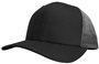 101G Adjustable SnapBack Trucker Cap with Attractive Back Mesh Color Shading BLACK/BLACK WHITE FADE Primary