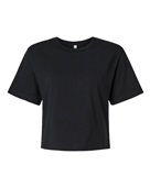 American Apparel Ladies' Fine Jersey Boxy T-Shirt 102AM BLACK Primary