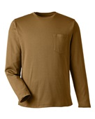 Harriton Unisex Charge Snag And Soil Protect Long-Sleeve T-Shirt M118L COYOTE BROWN Primary