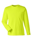 Harriton Unisex Charge Snag And Soil Protect Long-Sleeve T-Shirt M118L SAFETY YELLOW Primary