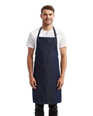 Artisan Collection By Reprime Unisex 'Colours' Sustainable Pocket Bib Apron RP154 INDIGO DENIM Primary