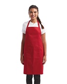 Artisan Collection By Reprime Unisex 'Colours' Sustainable Pocket Bib Apron RP154 RED Primary