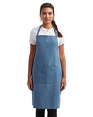 Artisan Collection By Reprime Unisex 'Colours' Sustainable Pocket Bib Apron RP154 BLUE DENIM Primary