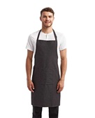 Artisan Collection By Reprime Unisex 'Colours' Sustainable Pocket Bib Apron RP154 BLACK DENIM Primary