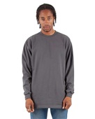 Shaka Wear Adult 7.5 Oz., Max Heavyweight Long-Sleeve T-Shirt SHMHLS DARK GREY Primary