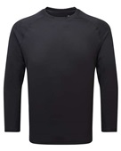 Tridri Unisex Panelled Long-Sleeve Tech T-Shirt TD050 BLACK Primary