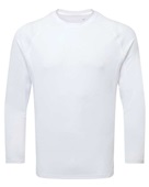 Tridri Unisex Panelled Long-Sleeve Tech T-Shirt TD050 WHITE Primary