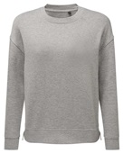 Tridri Ladies' Billie Side-Zip Sweatshirt TD600 HEATHER GREY Primary