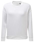 Tridri Ladies' Billie Side-Zip Sweatshirt TD600 WHITE Primary