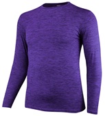 Ultra-Comfortable "Enhanced-Heather" Cooling Long Sleeve Crew T Shirt