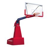 Porter 1835 Competition Motorized Portable Basketball Backstop Navy Frame