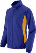Womens 2-Color, Front Pockets, Full Zip Warm-Up Jacket