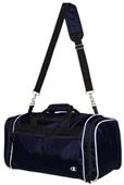 "21.75"L x 10.75"W x 11.75"H" (Navy or Black) Duffle Bag