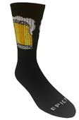 BEER MUG - Cute Novelty Fun Design Crew-Socks (1-Pair)