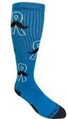 MUSTACHE MOVEMBER - Cute Novelty Fun Design Knee-High Socks (1-Pair)