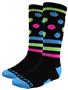 DOTS & STRIPES - Cute Novelty Fun Design Crew-Socks (1-Pair)