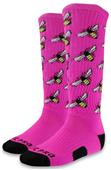 HONEY BEES - Cute Novelty Fun Design Knee-High Socks (1-Pair)