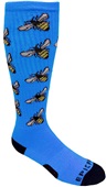 HONEY BEES - Cute Novelty Fun Design Knee-High Socks (1-Pair)