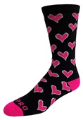 LITTLE HEARTS - Cute Novelty Fun Design Crew-Socks (1-Pair)