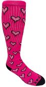 LITTLE HEARTS - Cute Novelty Fun Design Kneehigh/OTC Socks PAIR