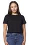 Royal Apparel Women's Premium Crop Tee 14011 BLACK Primary