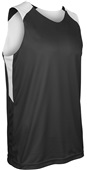 Swish Adult Youth Reversible Basketball Jerseys Outside: BLACK/WHITE, Inside: WHITE/BLACK Primary