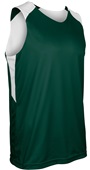 Swish Adult Youth Reversible Basketball Jerseys Outside: FOREST/WHITE, Inside: WHITE/FOREST Primary